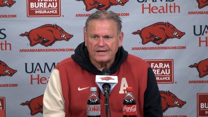 Breaking news: The Arkansas razorback terms current head coach announce that is due time for him to… 